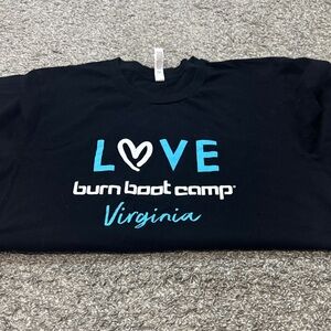 Burn Boot Camp Short Sleeve Shirt Love Virginia